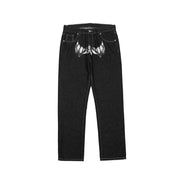 Bat Print jeans