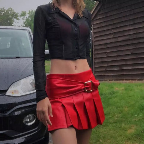 Leather skirt