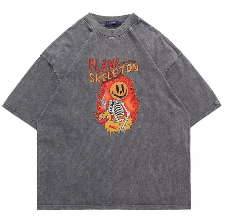 Flame Skeleton T-Shirt