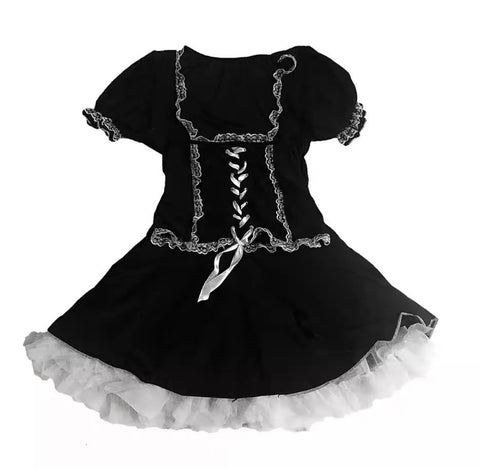 Gothic Lace Up Dress