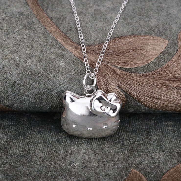 Silver Hello Kitty Necklace