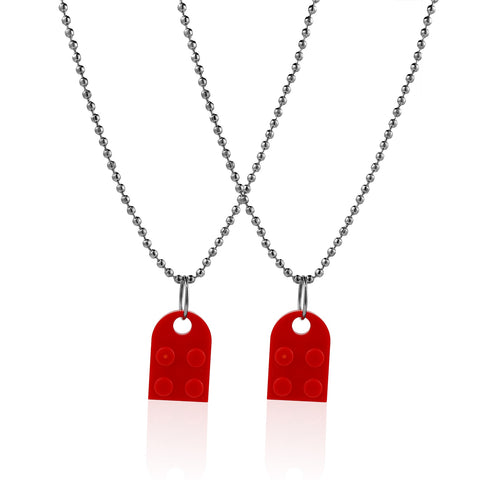 2Love Heart Brick Pendant Necklace