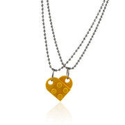 2Love Heart Brick Pendant Necklace