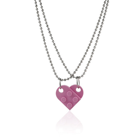 2Love Heart Brick Pendant Necklace